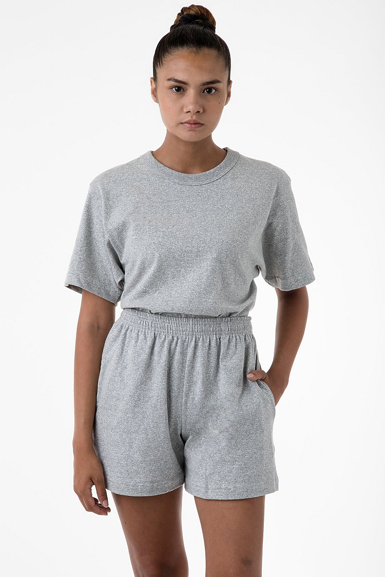 Unisex Mock Twist 8oz Super Heavy Jersey Gym Shorts with Side Pockets