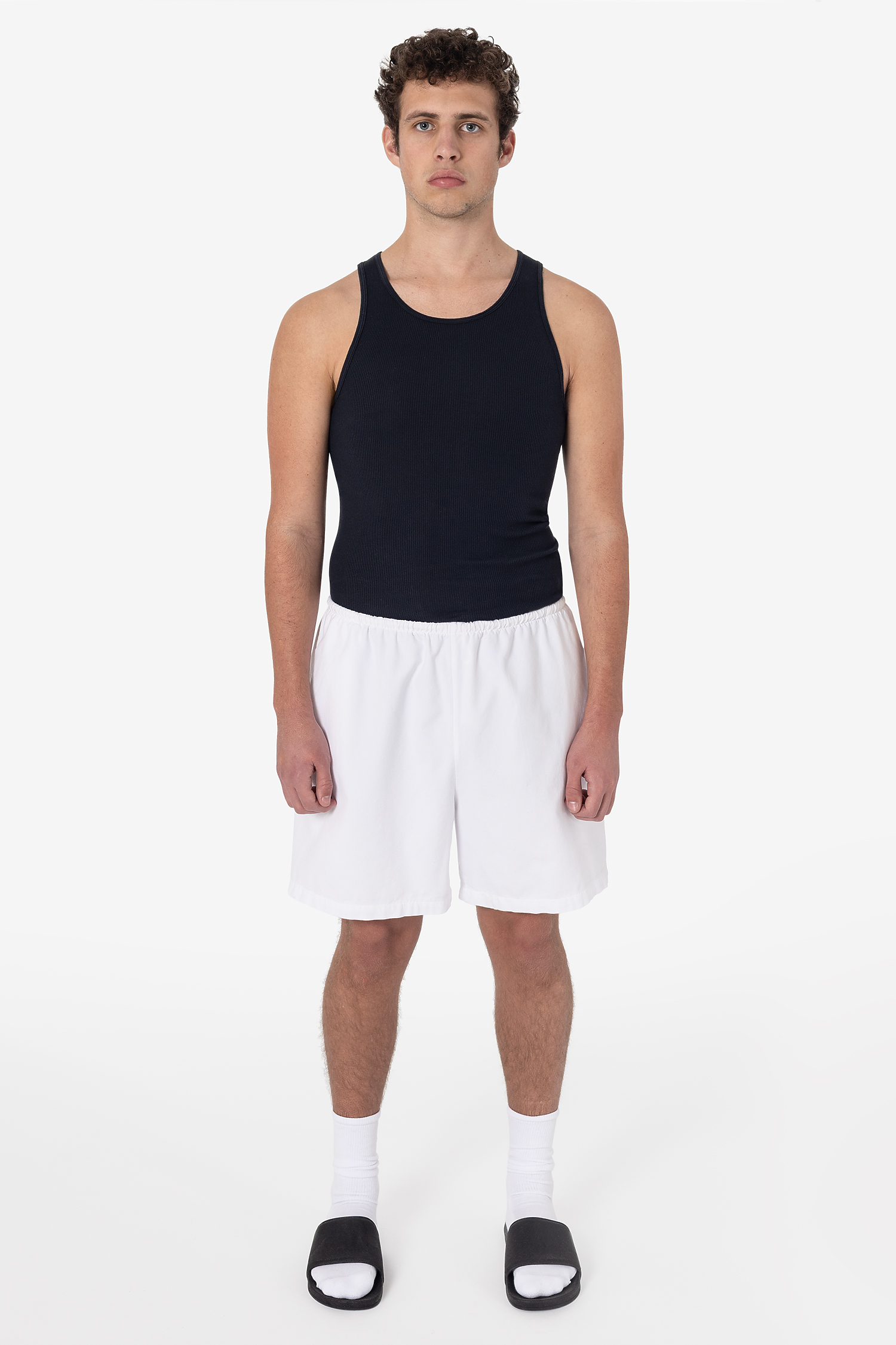 Unisex Lightweight Micro Canvas Shorts with Drawcord, Pockets, Pre-Washed Comfort