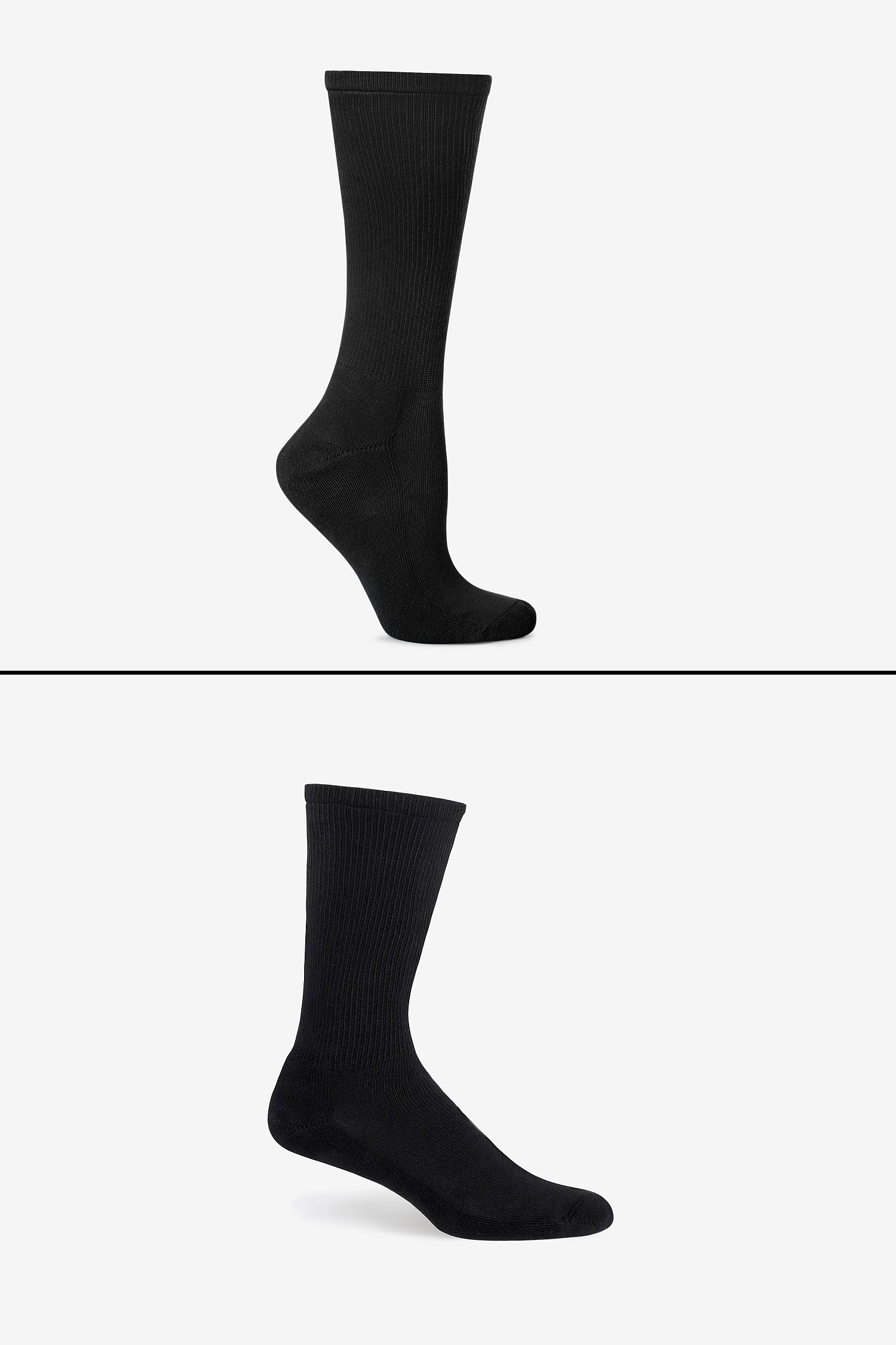 Premium Unisex Crew Socks with Cushion, Rib, Y-Gusset for Lasting Comfort