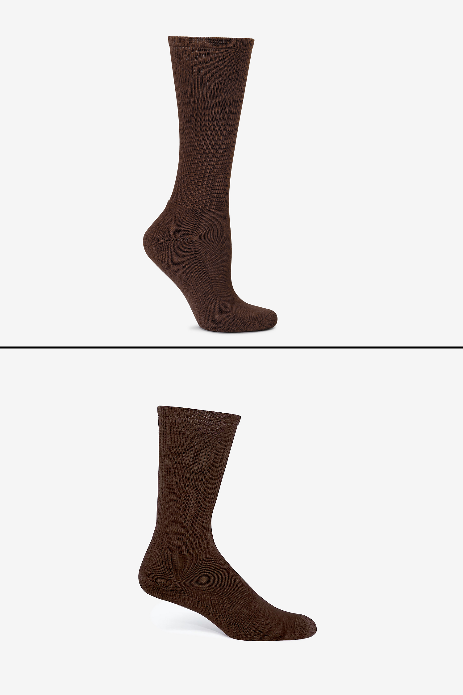 Premium Unisex Crew Socks with Cushion, Rib, Y-Gusset for Lasting Comfort