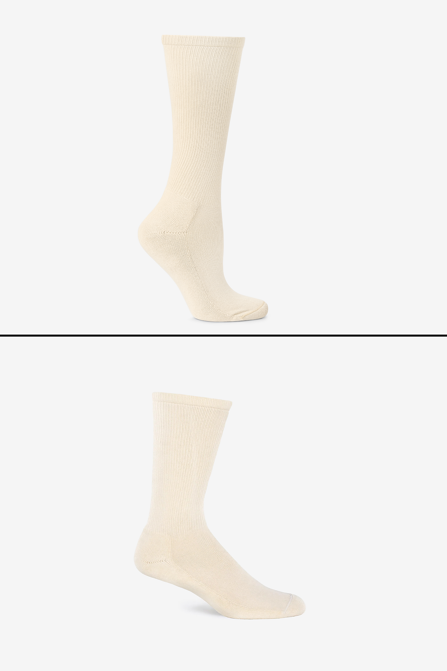 Premium Unisex Crew Socks with Cushion, Rib, Y-Gusset for Lasting Comfort