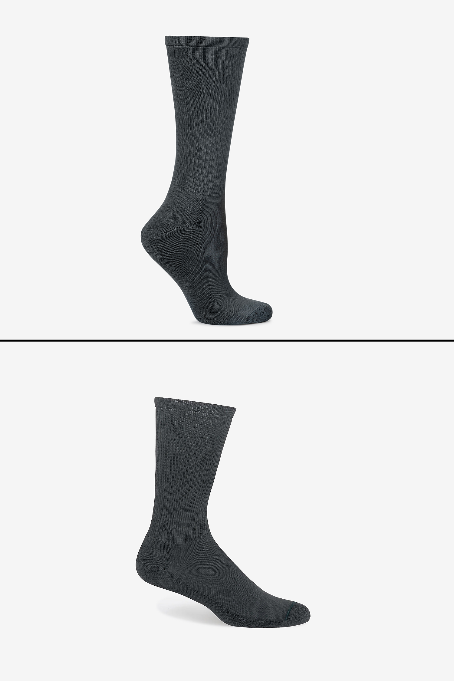 Premium Unisex Crew Socks with Cushion, Rib, Y-Gusset for Lasting Comfort