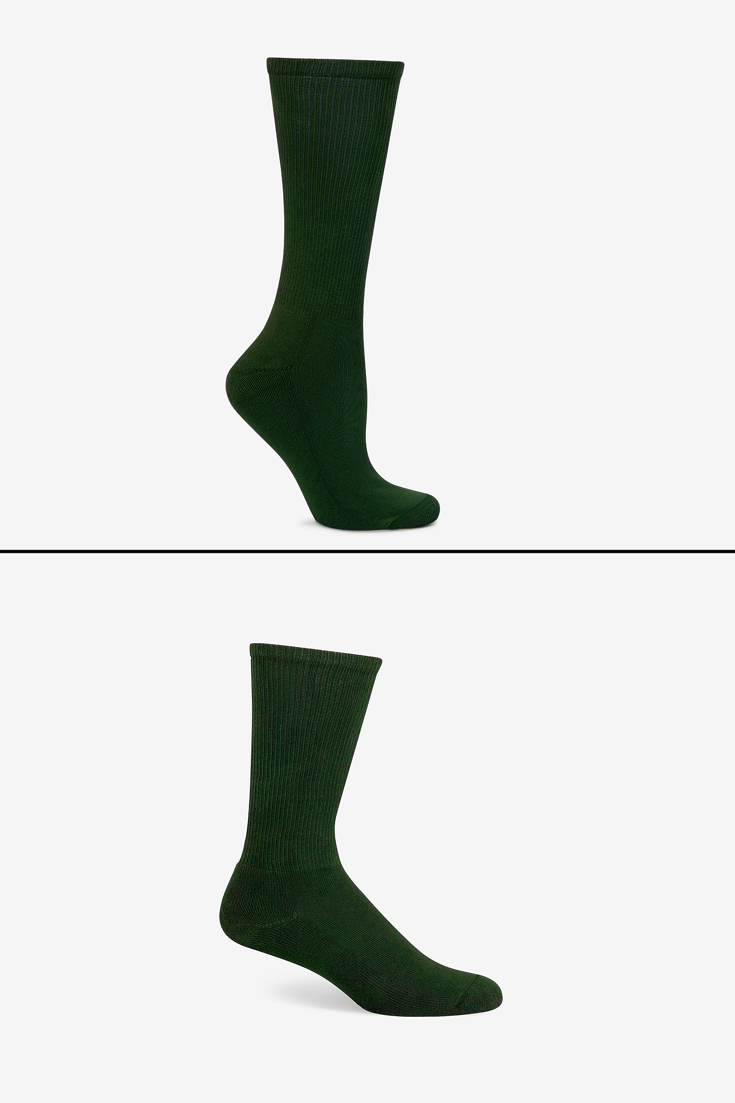 Premium Unisex Crew Socks with Cushion, Rib, Y-Gusset for Lasting Comfort