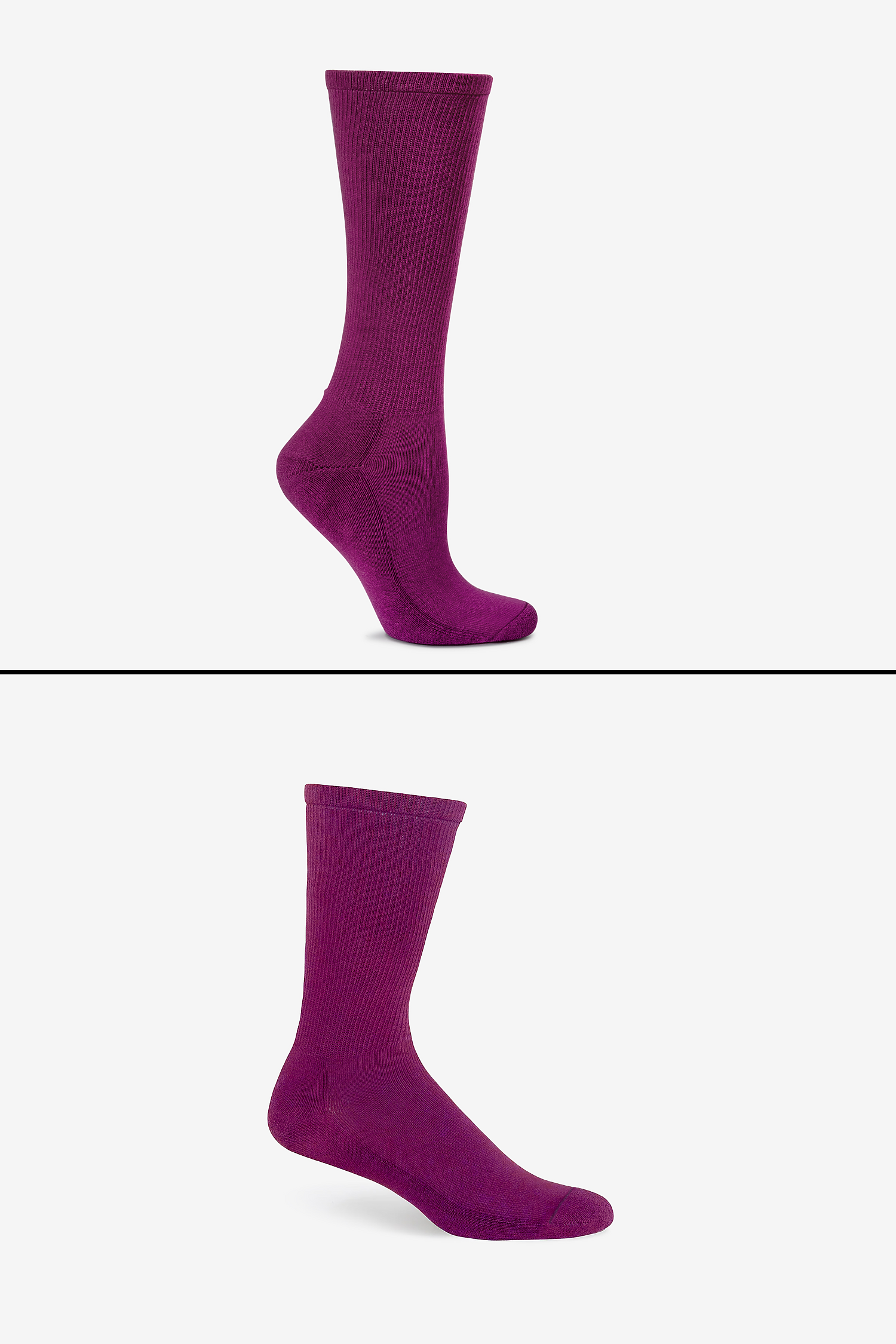 Premium Unisex Crew Socks with Cushion, Rib, Y-Gusset for Lasting Comfort