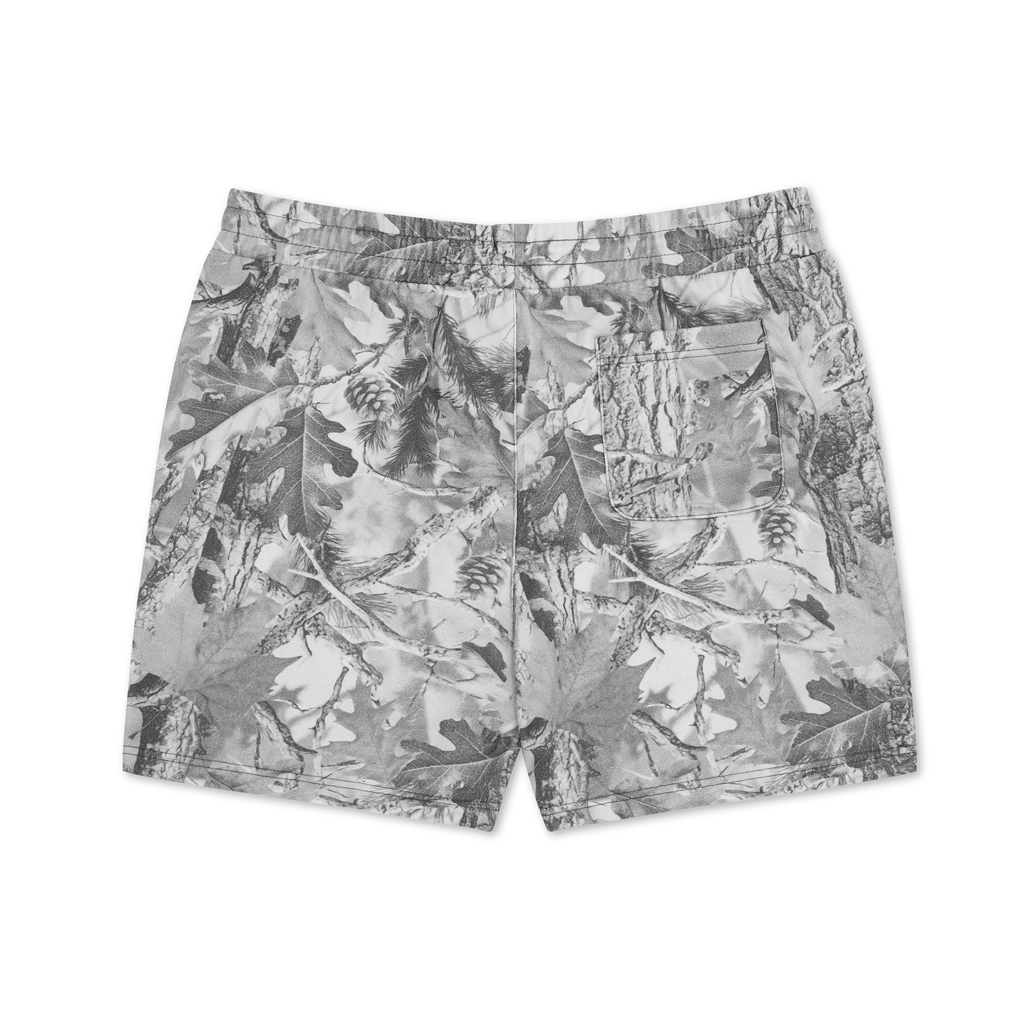 Men's Vintage Wood Camo Volley Shorts Lightweight Quick-Dry 12.5 oz