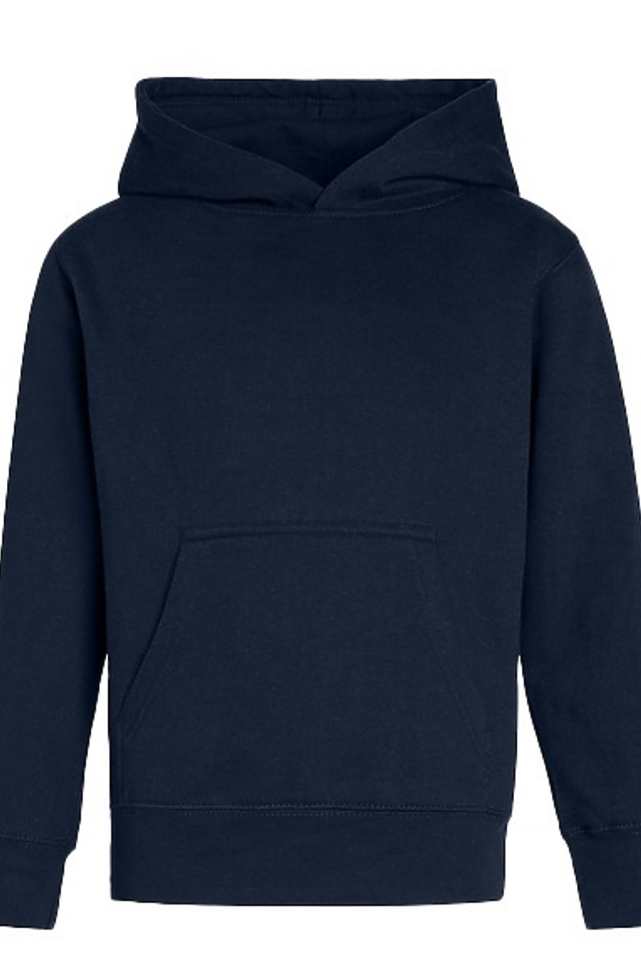 Youth Classic Pullover Hoodie Cotton-Poly Fleece Jersey-Lined Kangaroo Pocket