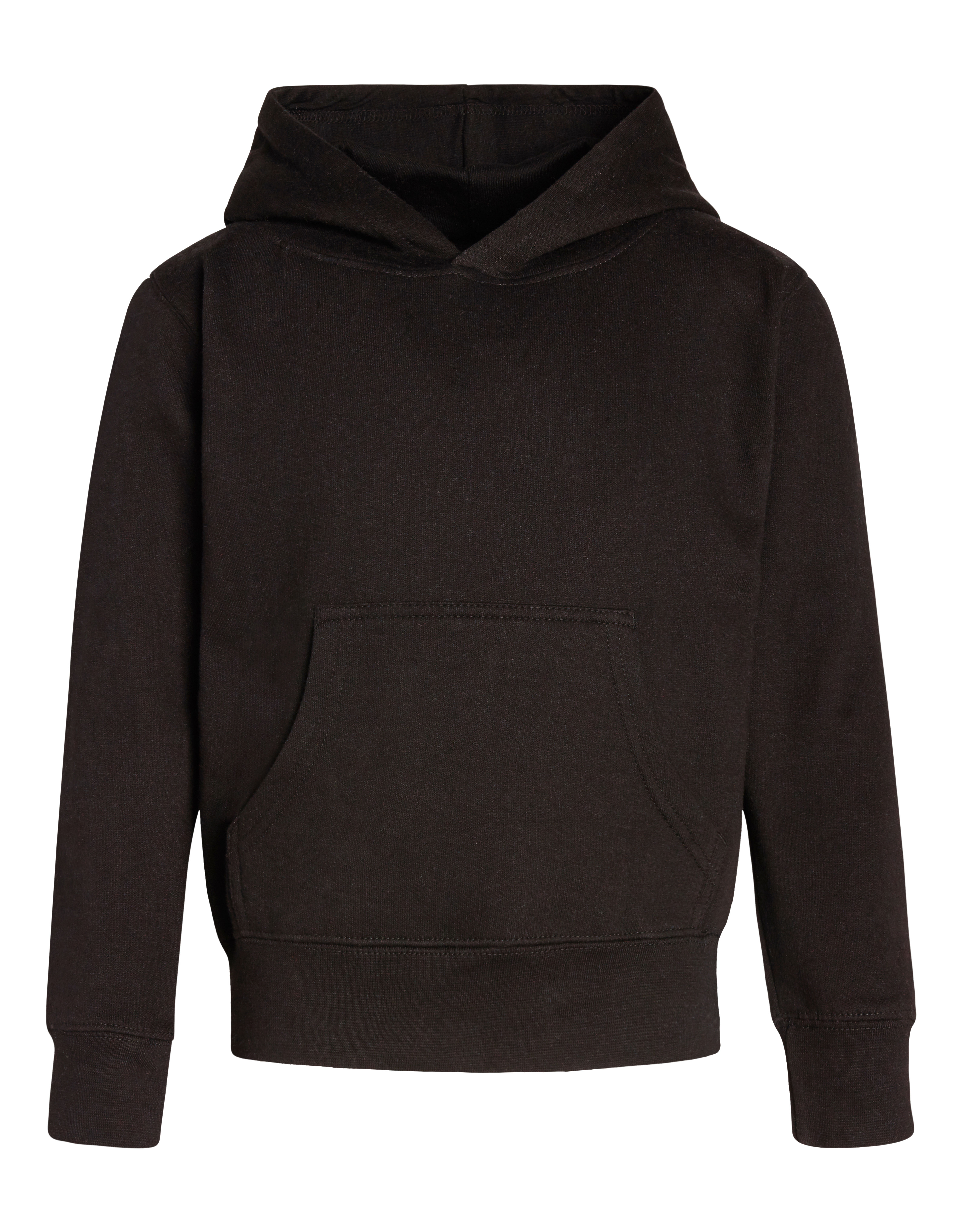 Youth Classic Pullover Hoodie Cotton-Poly Fleece Jersey-Lined Kangaroo Pocket