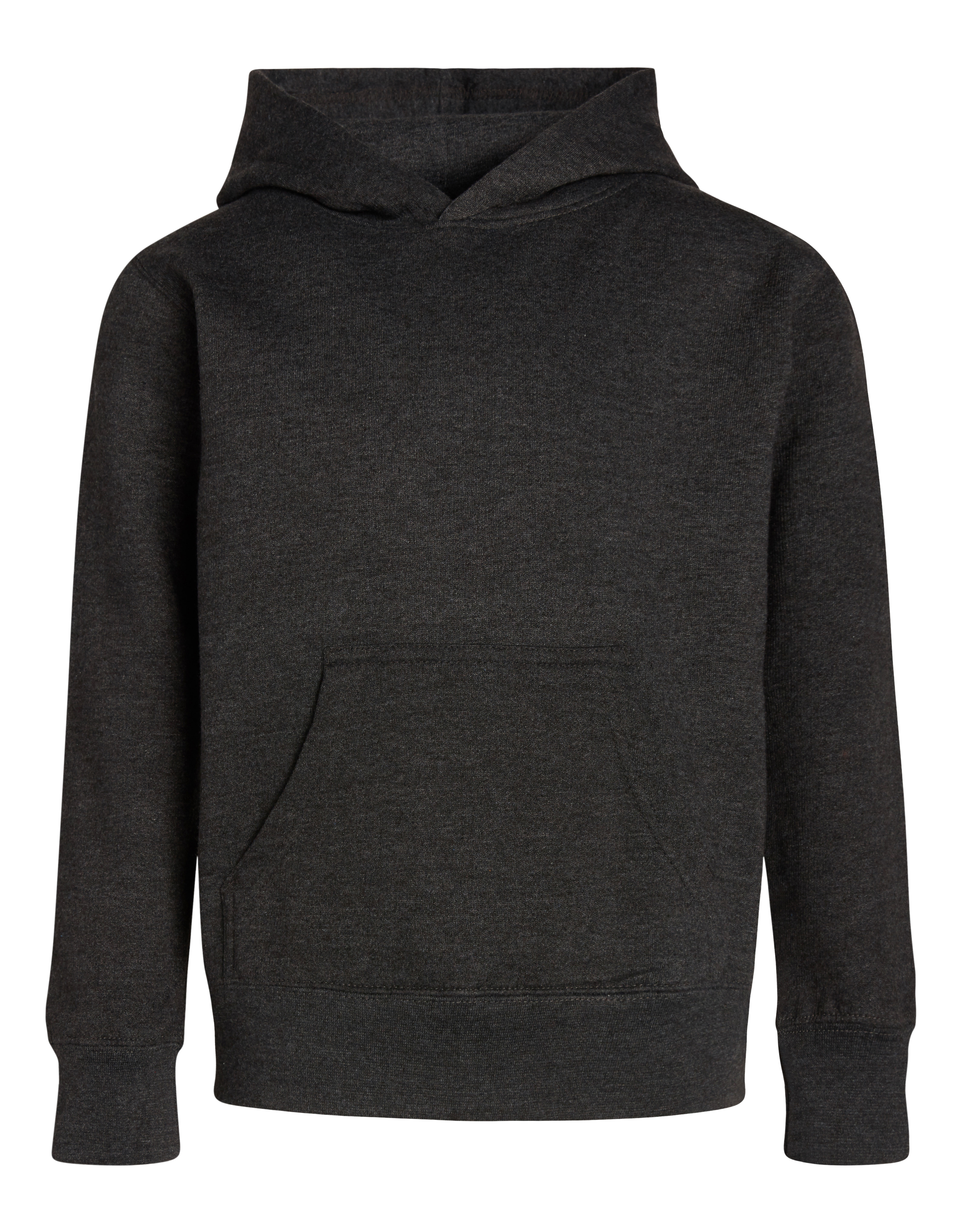 Youth Classic Pullover Hoodie Cotton-Poly Fleece Jersey-Lined Kangaroo Pocket