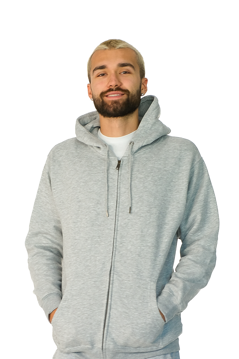 Premium Poly-Cotton Full-Zip Hoodie with YKK Zipper Multiple Colors