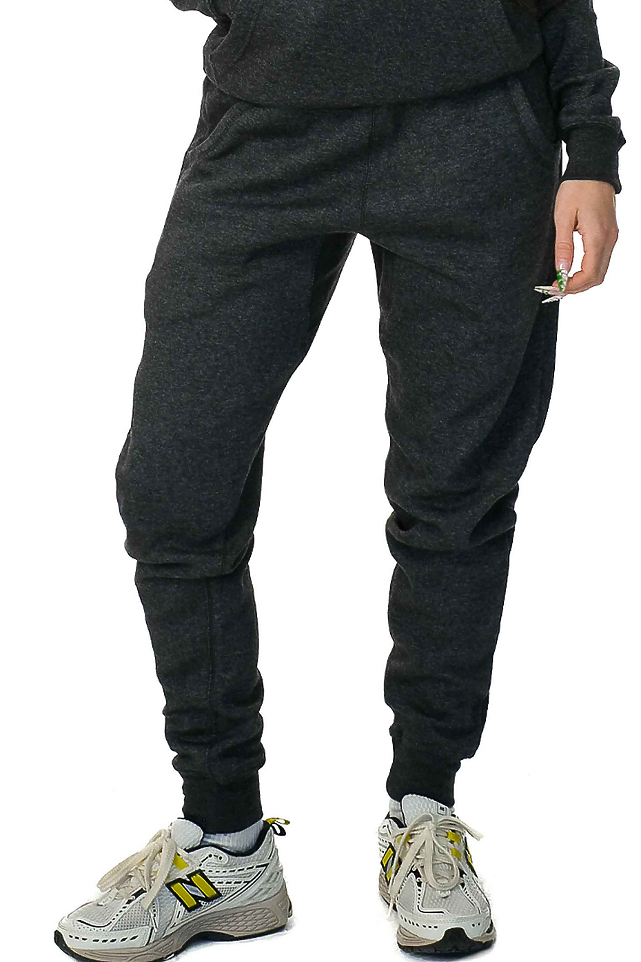 Premium Midweight Fleece Jogger Pants with Ribbed Waistband & Cuffs